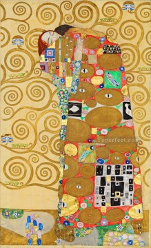  Frieze Oil Painting - The Tree of Life Stoclet Frieze right Gustav Klimt